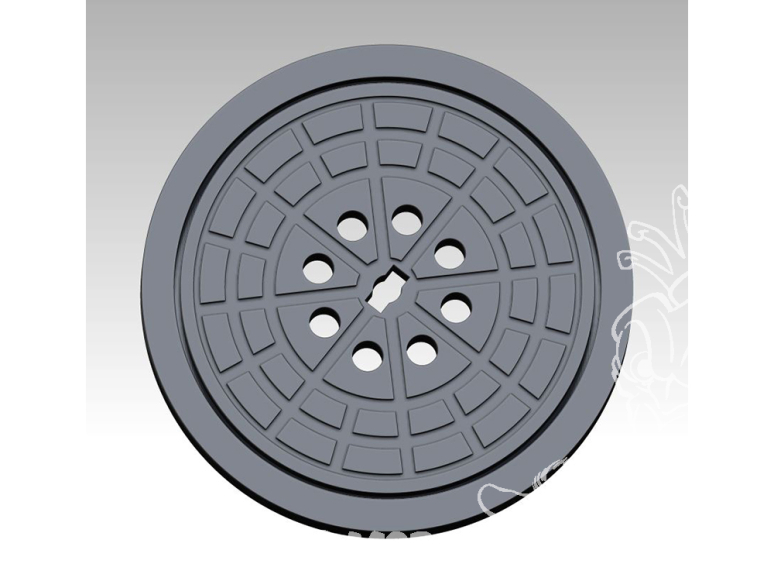 VG DioMODELS VG64032 Plaque d'égout modèle 3 1/35