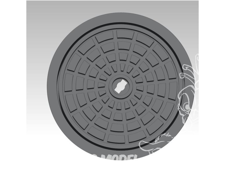 VG DioMODELS VG64031 Plaque d'égout modèle 2 1/35