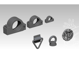 VG DioMODELS VG64016 Ensemble de pinces et de crochets 1/35