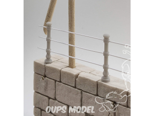 VG DioMODELS VG64007 Ensemble de piliers de garde-corps 1/35