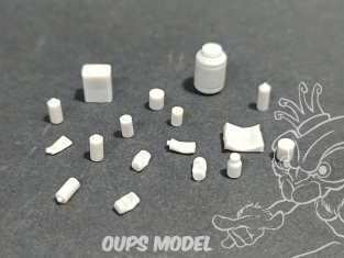 VG DioMODELS VG64069 Ensemble de petites bouteilles et de petits pots 1/35