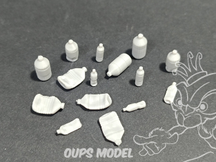 VG DioMODELS VG64070 Ensemble de grandes bouteilles et de bocaux 1/35