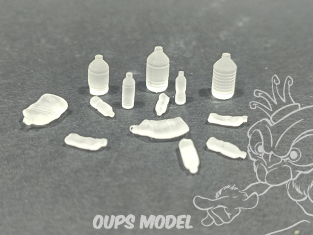 VG DioMODELS VG64079 Ensemble de bouteilles transparentes 1/35