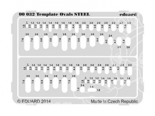 Eduard photodecoupe 00032 Pochoirs ovales
