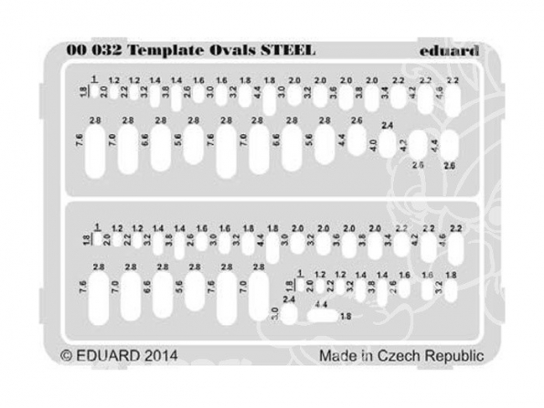 Eduard photodecoupe 00032 Pochoirs ovales