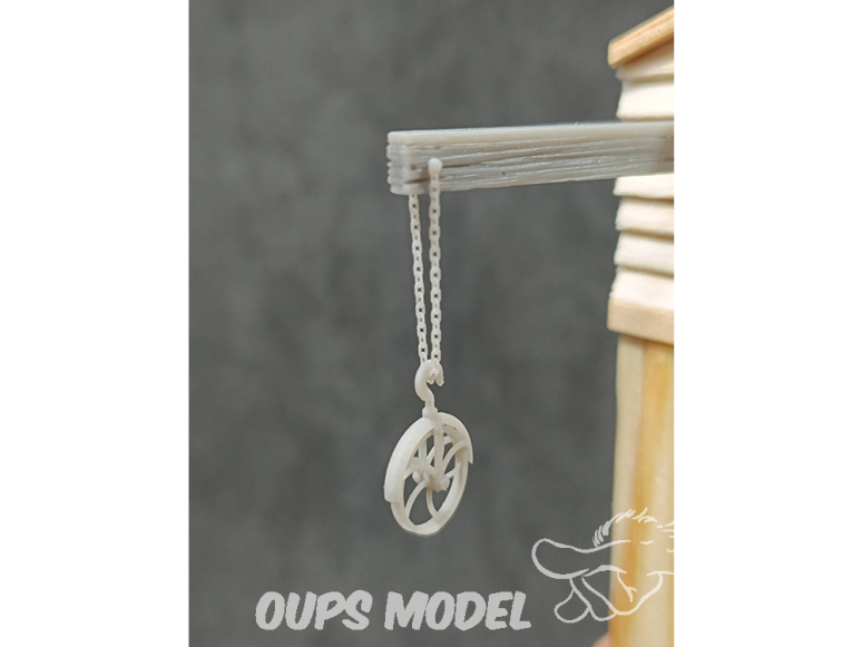 VG DioMODELS VG64095 Ensemble de poulies avec chaîne 2 unités 1/35