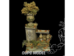 VG DioMODELS VG64301 Base de balustrade droite 75 mm ou 1/24