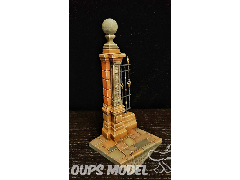 VG DioMODELS VG64320 Socle de pilier avec grille 54 mm ou 1/35