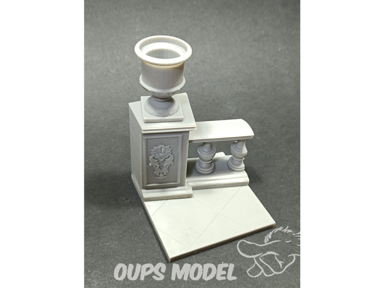 VG DioMODELS VG64300 Base de balustrade droite 54 mm ou 1/35