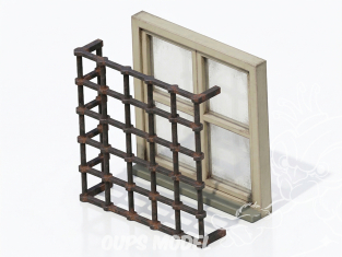VG DioMODELS VG64109 Fenêtre avec grille Modèle 3 1/35