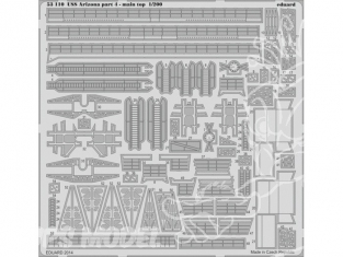 Eduard photodecoupe 53110 USS Arizona partie 4 Main top 1/200