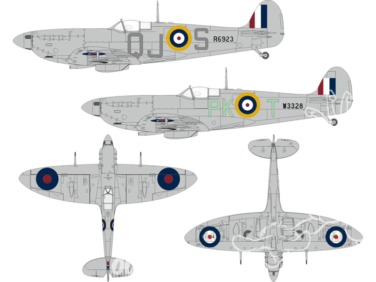 Eduard Express Mask JX348 Spitfire Mk.Vb early Insigne national Britannique Kotare 1/32