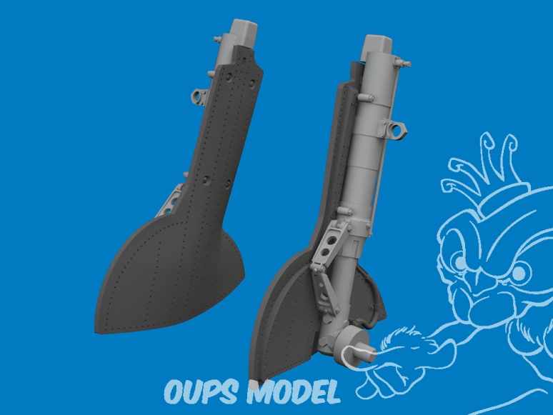 Eduard kit d'amelioration avion brassin Print 6481169 Jambes train d'atterrissage Spitfire Mk.IX/XVI Eduard 1/48