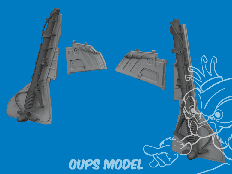 Eduard kit d'amelioration avion brassin Print 6481180 Jambes train d'atterrissage Focke Wulf Fw 190A-3/A-4 Eduard 1/48