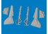 Eduard kit d'amelioration avion brassin Print 6481180 Jambes train d'atterrissage Focke Wulf Fw 190A-3/A-4 Eduard 1/48