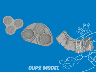 Eduard kit d'amelioration avion brassin Print 6481193 Set amélioration radiateurs P-40K Eduard 1/48