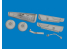 Eduard kit d'amelioration avion brassin Print 6481194 Baie de roue de queue P-40K Eduard 1/48