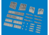 Eduard kit d'amelioration avion brassin Print 6481195 Gun bays P-40K Eduard 1/48