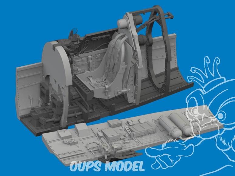 Eduard kit d'amelioration brassin Print 672436 Cockpit Spitfire Mk.Vb Eduard 1/72