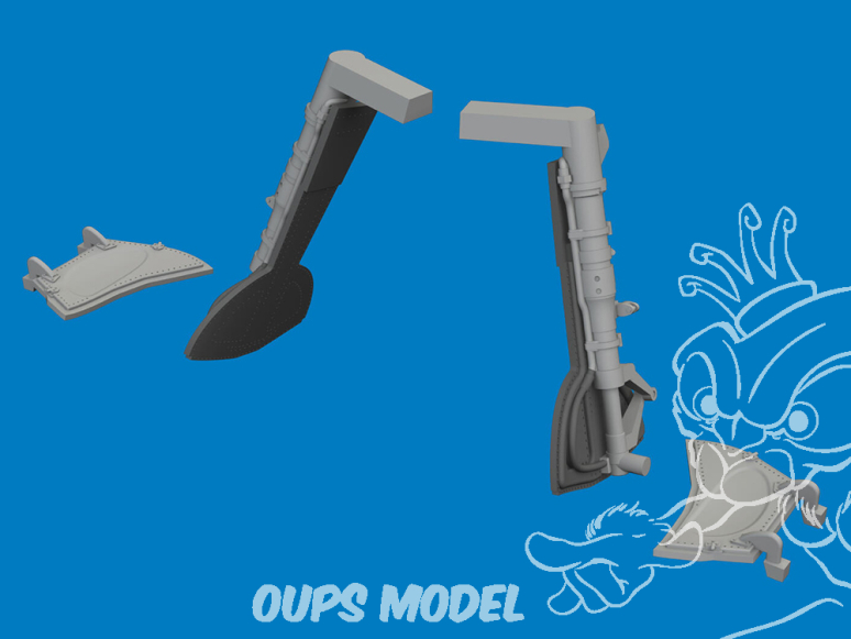 Eduard kit d'amelioration brassin Print 672458 Jambes train d'atterrissage Messerschmitt Bf 109K-4 Eduard 1/72