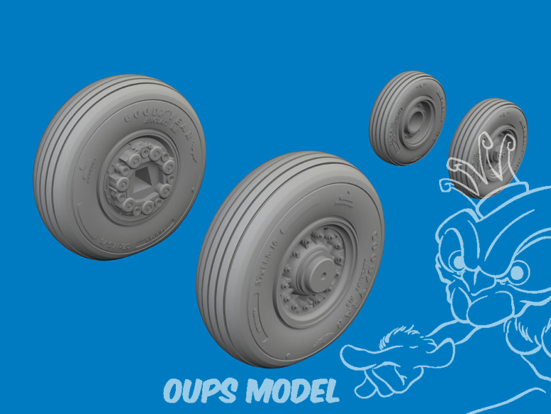 Eduard kit d'amelioration brassin 672449 Roues F-14D Tamiya 1/72