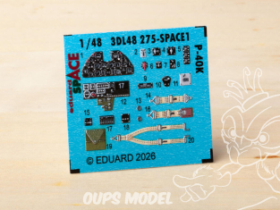 Eduard Space décalques 3D 3DL48275 P-40K Eduard 1/48