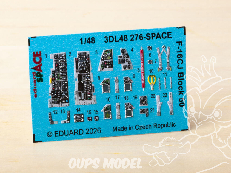 Eduard Space décalques 3D 3DL48276 F-16CJ Block 50 Tamiya 1/48