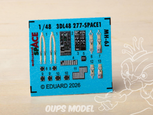 Eduard Space décalques 3D 3DL48277 MH-6J Icm 1/48