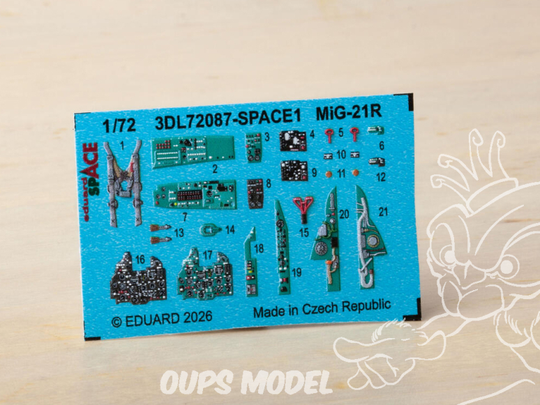 Eduard Space décalques 3D 3DL72087 MiG-21R Eduard 1/72