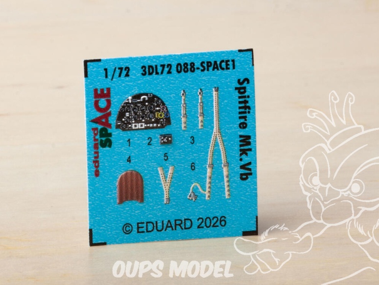 Eduard Space décalques 3D 3DL72088 Spitfire Mk.Vb IBG Models 1/72