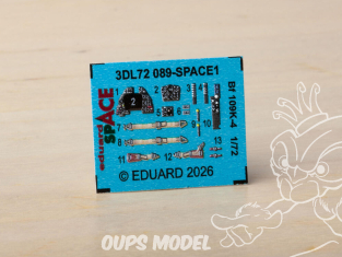 Eduard Space décalques 3D 3DL72089 Messerschmitt Bf 109K-4 Eduard 1/72