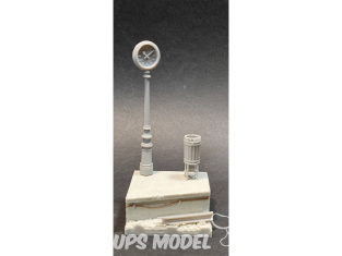 VG DioMODELS VG64313 Socle de la plateforme horloge et corbeille à papier 75 mm ou 1/24