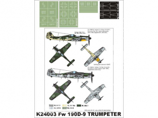 Montex Super Mask K24003 Focke Wulf FW190D-9 Trumpeter 1/24