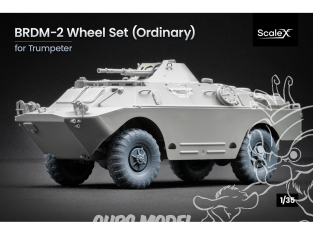 ScaleX accessoire militaire WM-35013 BRDM-2 KI-80N Set de roues ordinaires Trumpeter 1/35