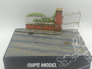 VG DioMODELS VG64525 Base de rue avec muret 1/35