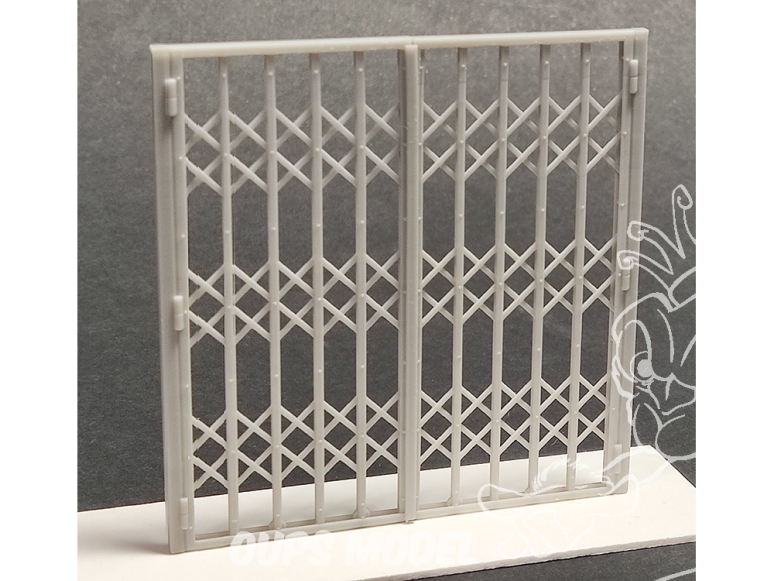 VG DioMODELS VG64096 Rideau de fer pliant pour commerce 1/35