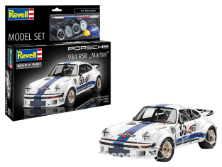 Revell maquette 67685 Model Set Maquette Porsche 934 RSR Martini avec peinture et accessoires de bas 1/24