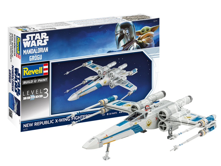 Revell maquette Star Wars 06791 The Mandalorian: New Republic X-Wing Fighter 1/72
