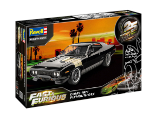 Revell maquette voiture 07692 Fast And Furious Dominic's 1971 Plymouth GTX 1/25