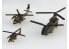 Aoshima maquette bateau 06740 Set d'hélicoptères embarqués JGSDF 1/700