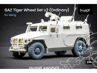 ScaleX accessoire militaire WM-35016 Gaz Tiger KI-115AM v2 avec protection Set de roues ordinaires Meng 1/35
