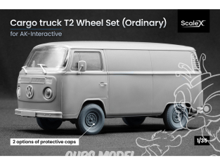 ScaleX accessoire militaire WM-35019 Cargo Truck T2 Whitewall Set de roues ordinaires Ak Interactive 1/35
