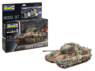 Revell maquette militaire 63249 Model Set Tigre II Ausf. B avec accessoires de base 1/35