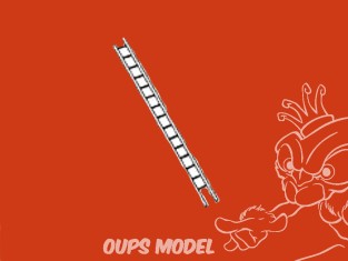 PLASTRUCT 90424 Echelle 9,5x15,5 375mm 2piéces 1/32