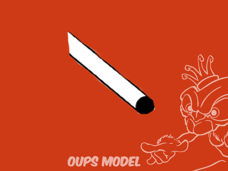 PLASTRUCT 90862 TIGE RONDE EN STYRÈNE SOLIDE 4,0x250mm 5 piéces