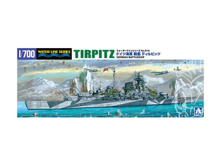 AOSHIMA maquette bateau 06749 Tirpitz Cuirassé Allemand 1/700