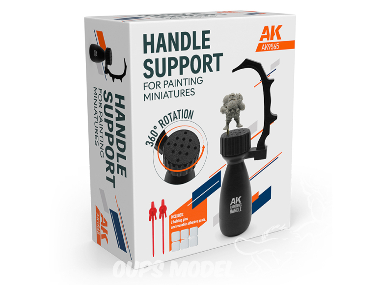 AK interactive ak9565 SUPPORT DE POIGNÉE POUR LA PEINTURE DE MINIATURES