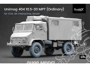 ScaleX accessoire militaire WM-35022 Unimog 404 10.5-20 MPT Set de roues ordinaires 1/35