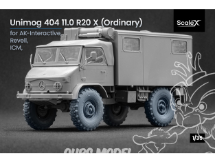 ScaleX accessoire militaire WM-35023 Unimog 404 11.0R20 X v2 Set de roues ordinaires 1/35