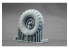 ScaleX accessoire militaire WM-35023S Unimog 404 11.0R20 X v2 Set de roues affaissées 1/35